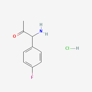 molecular formula C9H11ClFNO B3026424 4-Fluoroisocathinone hydrochloride CAS No. 2093282-02-9