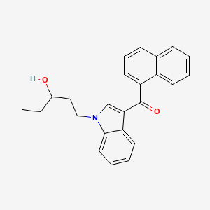 molecular formula C24H23NO2 B3026431 (1-(3-羟基戊基)-1H-吲哚-3-基)(萘-1-基)甲酮 CAS No. 1936529-85-9