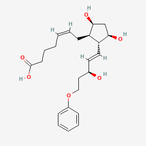 molecular formula C23H32O6 B3026436 (5Z)-7-[(1R,2R,3R,5S)-3,5-dihydroxy-2-[(1E,3S)-3-hydroxy-5-phenoxy-1-penten-1-yl]cyclopentyl]-5-heptenoic acid CAS No. 2162157-41-5