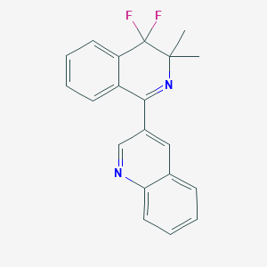 molecular formula C20H16F2N2 B3026455 Quinofumelin CAS No. 861647-84-9