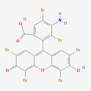 4-amino-3,5-dibromo-2-(2,4,5,7-tetrabromo-6-hydroxy-3-oxo-3H-xanthen-9-yl)benzoic acid