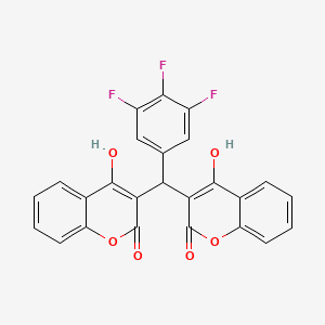 3,3'-(3,4,5-Trifluorobenzylidene)bis(4-hydroxy-2H-1-benzopyran-2-one)