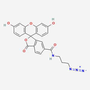 molecular formula C24H18N4O6 B3026471 FAM azide, 6-isomer CAS No. 1386385-76-7