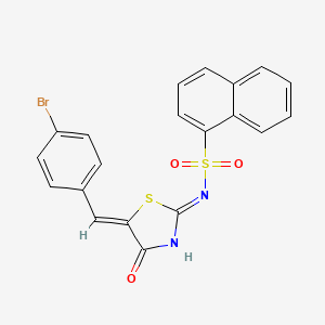 molecular formula C20H13BrN2O3S2 B3026472 Pitstop 2 CAS No. 1419093-54-1