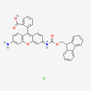 molecular formula C35H25ClN2O5 B3026484 N-FMOC RHODAMINE 110 CAS No. 293313-27-6