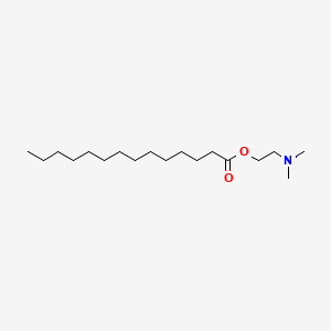 molecular formula C18H37NO2 B3026485 2-(二甲氨基)乙基肉豆蔻酸酯 CAS No. 43016-78-0