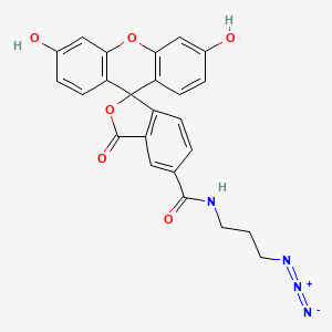 molecular formula C24H18N4O6 B3026488 FAM azide, 5-isomer CAS No. 510758-23-3