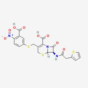 molecular formula C21H17N3O8S3 B3026497 Centa CAS No. 9073-60-3