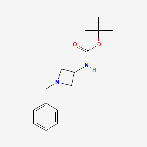 molecular formula C15H22N2O2 B3026506 叔丁基(1-苄基氮杂环丁烷-3-基)氨基甲酸酯 CAS No. 1000577-78-5