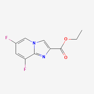molecular formula C10H8F2N2O2 B3026510 Ethyl 6,8-difluoroimidazo[1,2-A]pyridine-2-carboxylate CAS No. 1000844-18-7