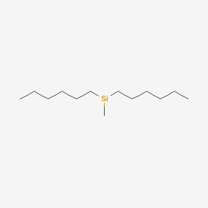 molecular formula C13H29Si B3026511 Dihexyl(methyl)silane CAS No. 1001-46-3