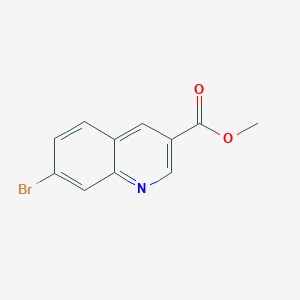 molecular formula C11H8BrNO2 B3026512 Methyl 7-bromoquinoline-3-carboxylate CAS No. 1001756-23-5