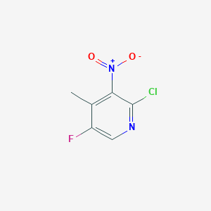 2-Chloro-5-fluoro-4-methyl-3-nitropyridine