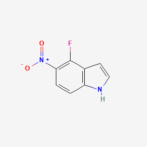 molecular formula C8H5FN2O2 B3026529 4-氟-5-硝基-1H-吲哚 CAS No. 1003858-69-2