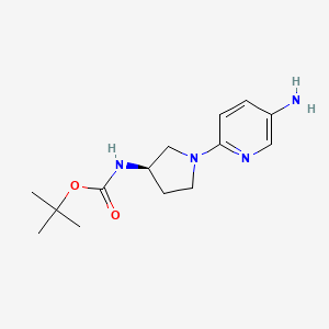 (R)-tert-Butyl 1-(5-aminopyridin-2-yl)pyrrolidin-3-ylcarbamate