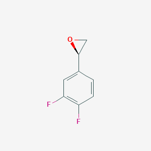 molecular formula C8H6F2O B3026535 (S)-2-(3,4-二氟苯基)环氧乙烷 CAS No. 1006376-63-1