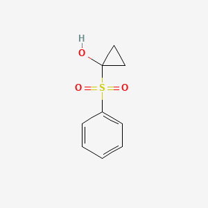 molecular formula C9H10O3S B3026536 1-(苯磺酰基)环丙醇 CAS No. 1006613-82-6