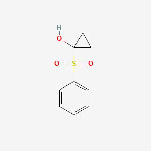 molecular formula C9H10O3S B3026536 1-(Phenylsulfonyl)cyclopropan-1-ol CAS No. 1006613-82-6