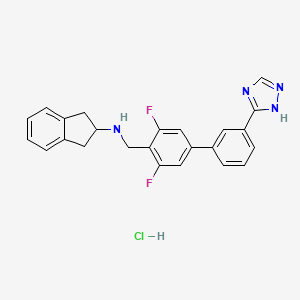 molecular formula C24H21ClF2N4 B3026538 盐酸 GSK1521498 CAS No. 1007578-24-6