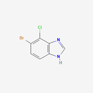 molecular formula C7H4BrClN2 B3026541 5-bromo-4-chloro-1H-benzoimidazole CAS No. 1008361-81-6