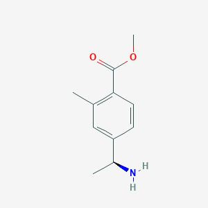 molecular formula C11H15NO2 B3026542 methyl 4-[(1S)-1-aminoethyl]-2-methylbenzoate CAS No. 1008736-39-7
