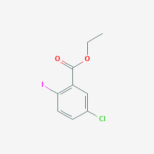 molecular formula C9H8ClIO2 B3026556 Ethyl 5-chloro-2-iodobenzoate CAS No. 1012882-90-4