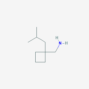 molecular formula C9H19N B3026560 1-(1-Isobutylcyclobutyl)methanamine CAS No. 1015846-36-2