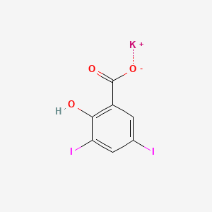 molecular formula C7H3I2KO3 B3026561 3,5-二碘水杨酸钾 CAS No. 1015937-56-0
