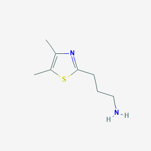 molecular formula C8H16Cl2N2S B3026563 2-Thiazolepropanamine, 4,5-dimethyl- CAS No. 1017153-61-5
