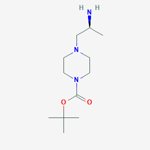 molecular formula C12H25N3O2 B3026566 (S)-Tert-butyl 4-(2-aminopropyl)piperazine-1-carboxylate CAS No. 1017606-58-4