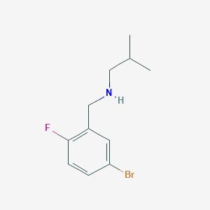 molecular formula C11H15BrFN B3026575 4-Bromo-2-(isobutylaminomethyl)-1-fluorobenzene CAS No. 1019480-47-7