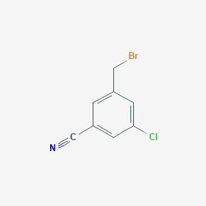 molecular formula C8H5BrClN B3026589 3-(Bromomethyl)-5-chlorobenzonitrile CAS No. 1021871-36-2