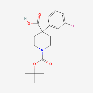 1-(Tert-butoxycarbonyl)-4-(3-fluorophenyl)piperidine-4-carboxylic acid