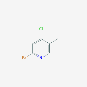 molecular formula C6H5BrClN B3026624 2-Bromo-4-chloro-5-methylpyridine CAS No. 1033203-40-5