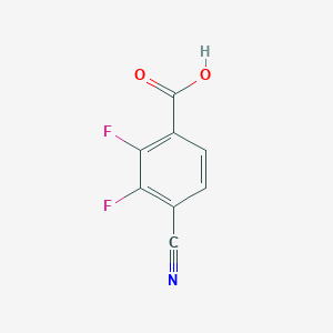 molecular formula C8H3F2NO2 B3026626 4-氰基-2,3-二氟苯甲酸 CAS No. 1033997-04-4