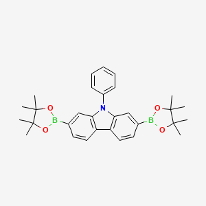 9-phenyl-2,7-bis(4,4,5,5-tetramethyl-1,3,2-dioxaborolan-2-yl)-9H-carbazole