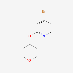 4-Bromo-2-((tetrahydro-2H-pyran-4-yl)oxy)pyridine