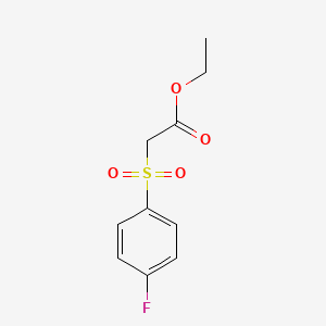 molecular formula C10H11FO4S B3026638 2-[(4-Fluorophenyl)sulfonyl]acetic acid ethyl ester CAS No. 1037147-97-9