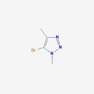 molecular formula C4H6BrN3 B3026650 5-Bromo-1,4-dimethyl-1H-1,2,3-triazole CAS No. 1040275-55-5