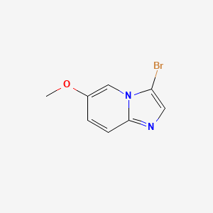 molecular formula C8H7BrN2O B3026657 3-Bromo-6-methoxyimidazo[1,2-a]pyridine CAS No. 1044733-59-6