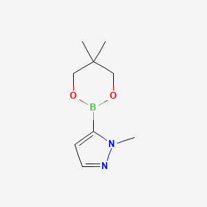 molecular formula C9H15BN2O2 B3026659 5-(5,5-Dimethyl-1,3,2-dioxaborinan-2-YL)-1-methyl-1H-pyrazole CAS No. 1044851-76-4