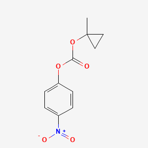 molecular formula C11H11NO5 B3026663 1-Methylcyclopropyl 4-nitrophenyl carbonate CAS No. 1046817-22-4