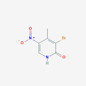 molecular formula C6H5BrN2O3 B3026667 3-Bromo-4-methyl-5-nitropyridin-2(1H)-one CAS No. 1049706-72-0