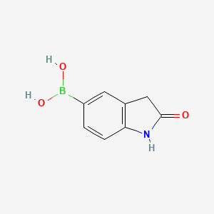 molecular formula C8H8BNO3 B3026669 (2-Oxoindolin-5-yl)boronic acid CAS No. 1051316-38-1