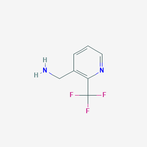 molecular formula C7H7F3N2 B3026678 (2-(Trifluoromethyl)pyridin-3-yl)methanamine CAS No. 1056162-06-1