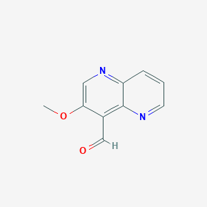 molecular formula C10H8N2O2 B3026679 3-Methoxy-1,5-naphthyridine-4-carbaldehyde CAS No. 1056877-13-4