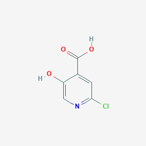 molecular formula C6H4ClNO3 B3026691 2-氯-5-羟基异烟酸 CAS No. 1060804-57-0