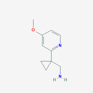 (1-(4-Methoxypyridin-2-YL)cyclopropyl)methanamine