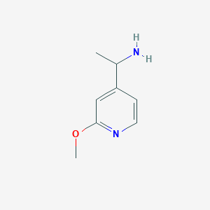 molecular formula C8H12N2O B3026699 1-(2-甲氧基吡啶-4-基)乙胺 CAS No. 1060807-28-4