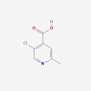 molecular formula C7H6ClNO2 B3026700 5-氯-2-甲基异烟酸 CAS No. 1060810-03-8